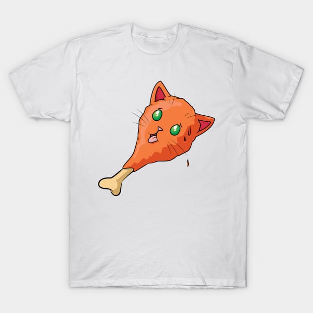 Hot Wing Cat T-Shirt by smoorestudios